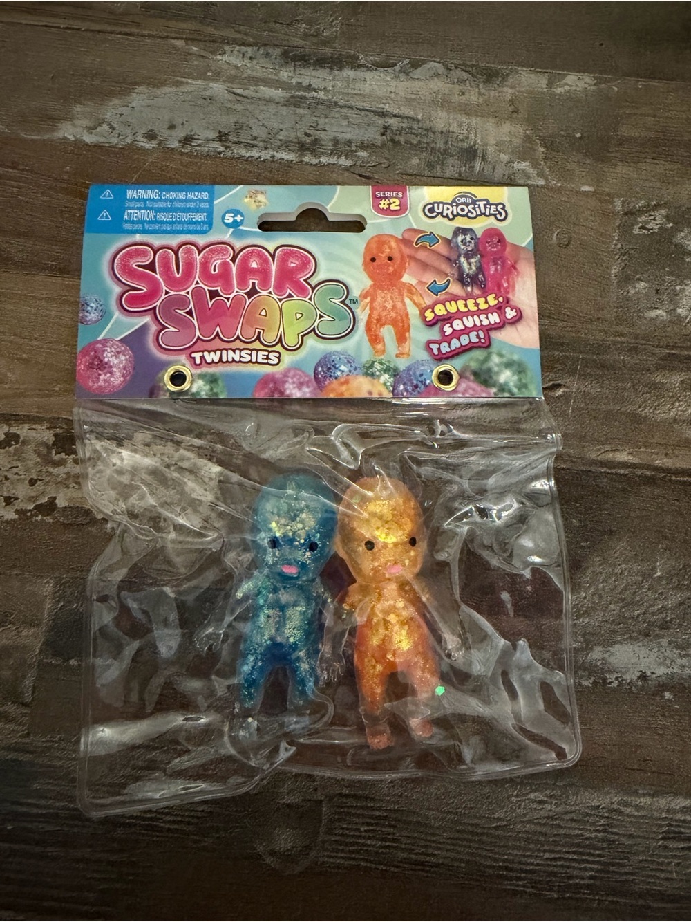 VIRIAL Twinsies Glitter Mini Sugar Swaps - Blue & Orange